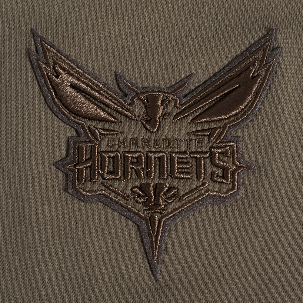 Pro Standard Men's Charlotte Hornets Taupe Neutral Drop Shoulder Short Sleeve T-Shirt product image