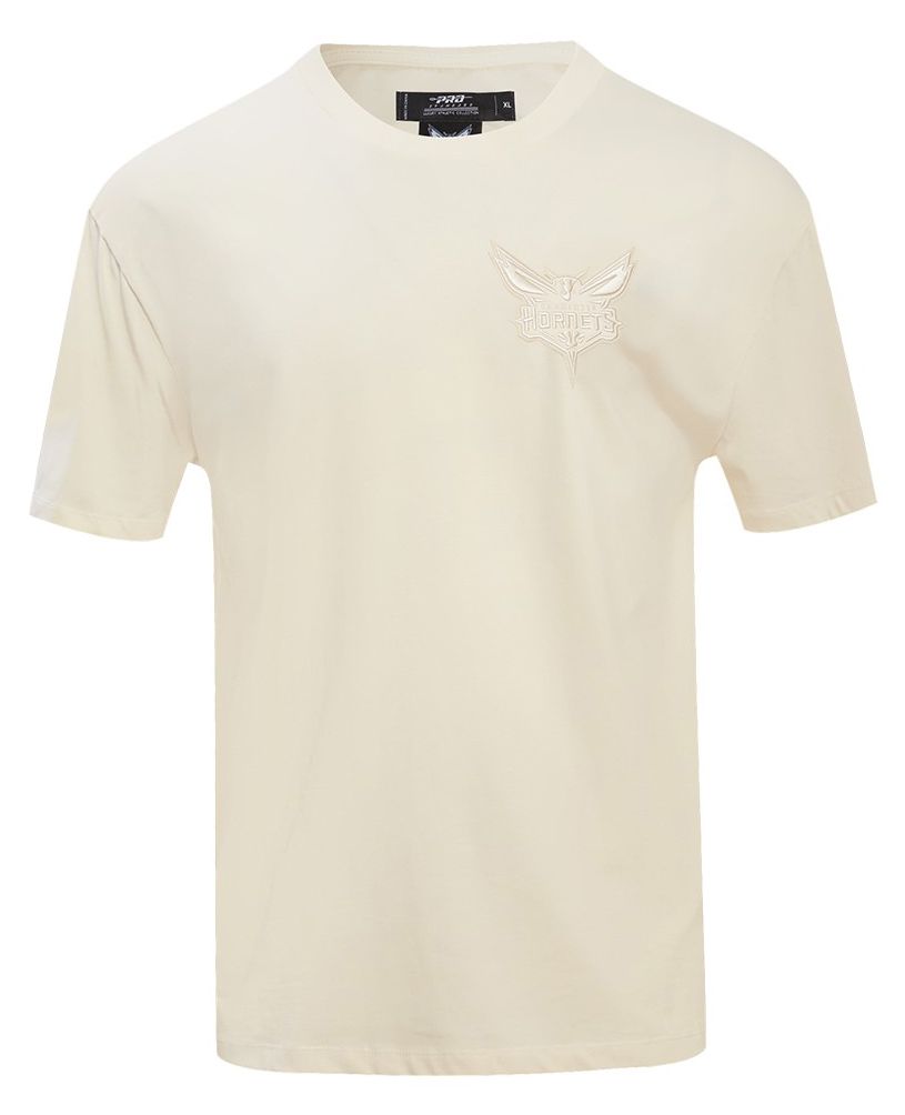 Pro Standard Men's Charlotte Hornets Off White Neutral Drop Shoulder Short Sleeve T-Shirt product image