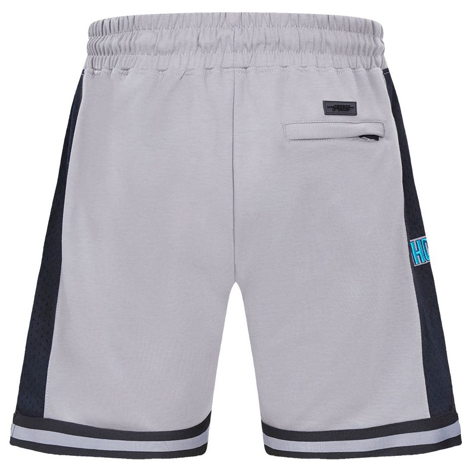 Pro Standard Men's Charlotte Hornets Gray Script Tail Fleece Shorts product image