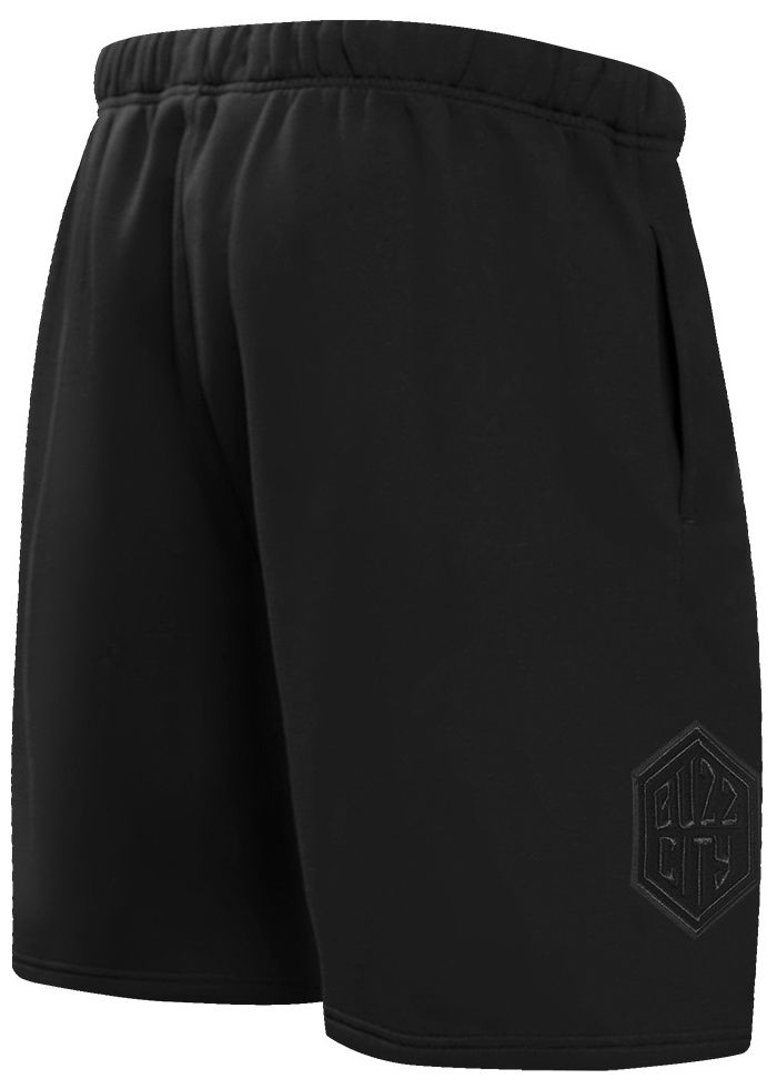 Pro Standard Men's Charlotte Hornets Black Neutral Fleece Shorts product image