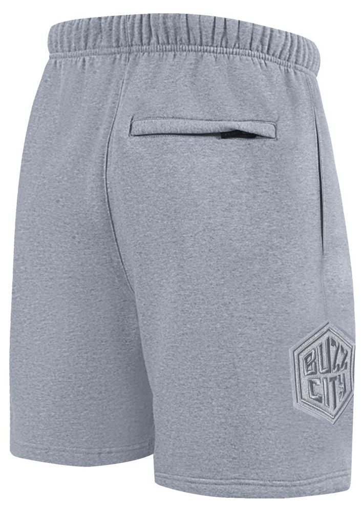 Pro Standard Men's Charlotte Hornets Gray Neutral Fleece Shorts product image