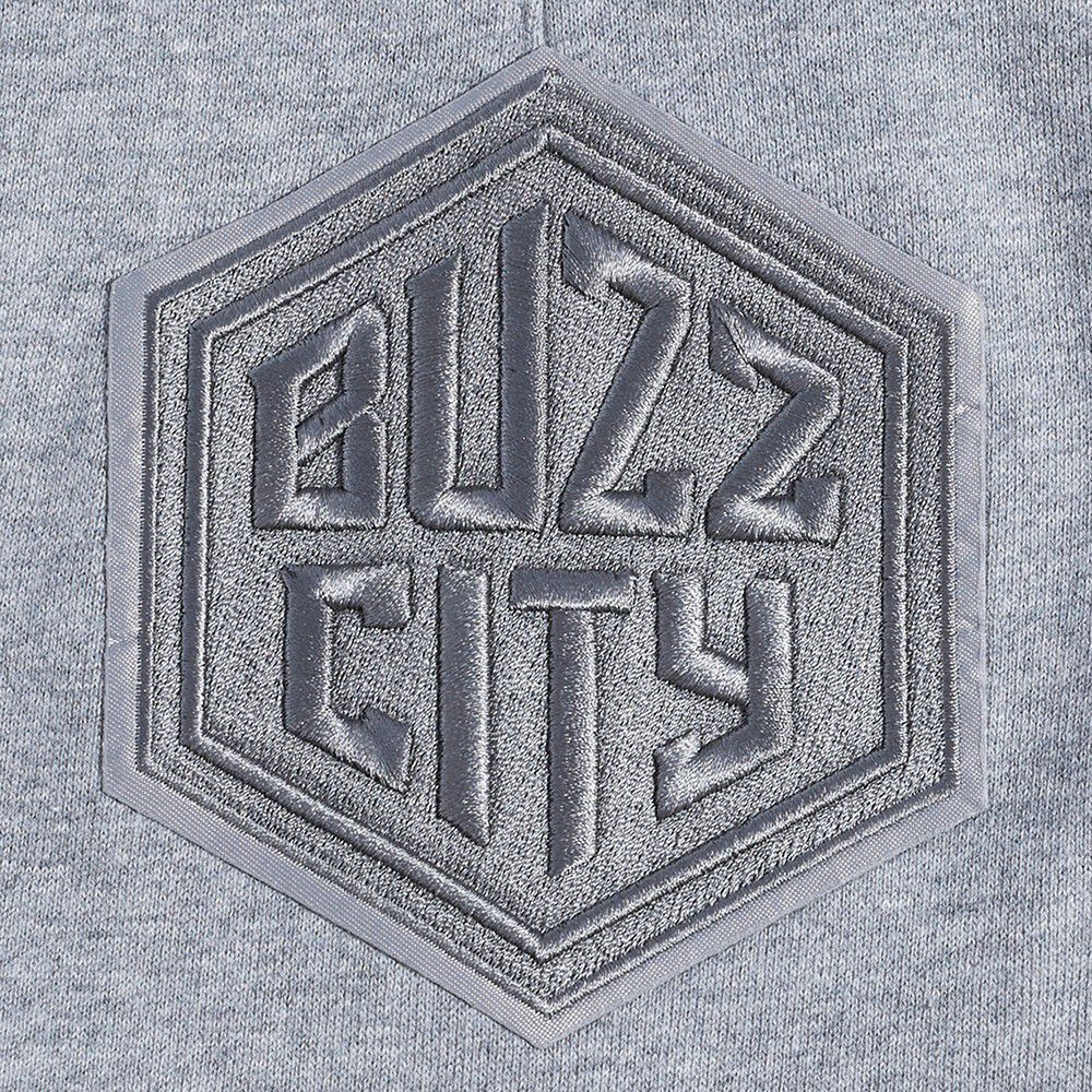 Pro Standard Men's Charlotte Hornets Gray Neutral Fleece Shorts product image