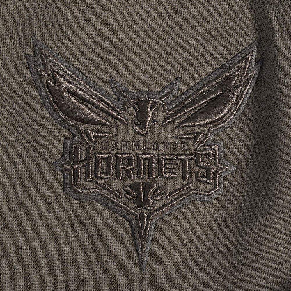 Pro Standard Men's Charlotte Hornets Taupe Neutral Fleece Shorts product image