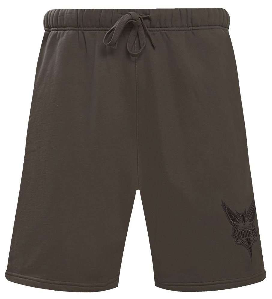 Pro Standard Men's Charlotte Hornets Taupe Neutral Fleece Shorts product image
