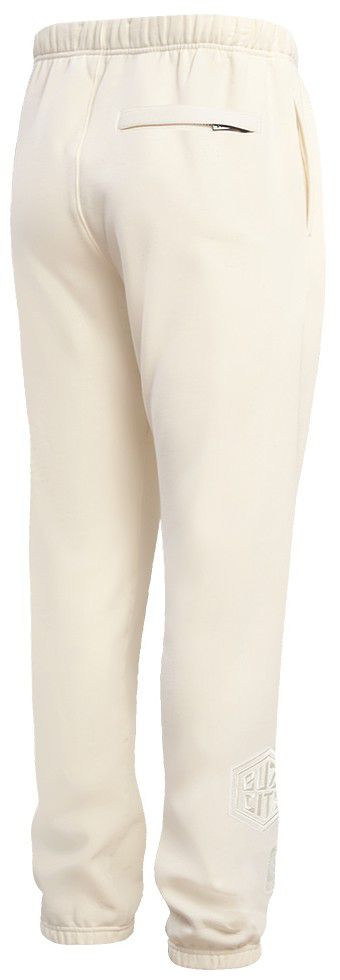 Pro Standard Men's Charlotte Hornets Off White Neutral Fleece Sweatpants product image