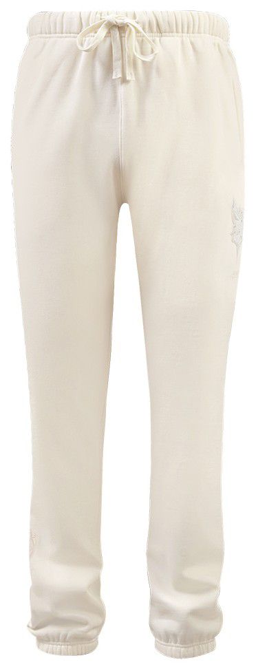 Pro Standard Men's Charlotte Hornets Off White Neutral Fleece Sweatpants product image