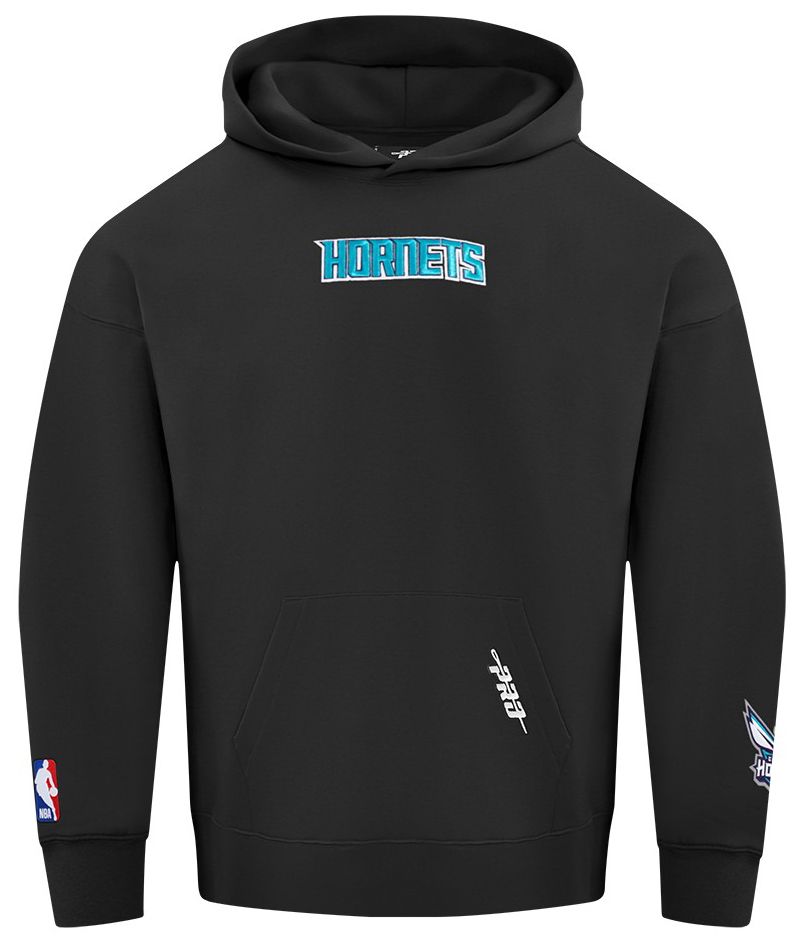 Pro Standard Men's Charlotte Hornets Black Wingspan Drop Shoulder Hoodie product image