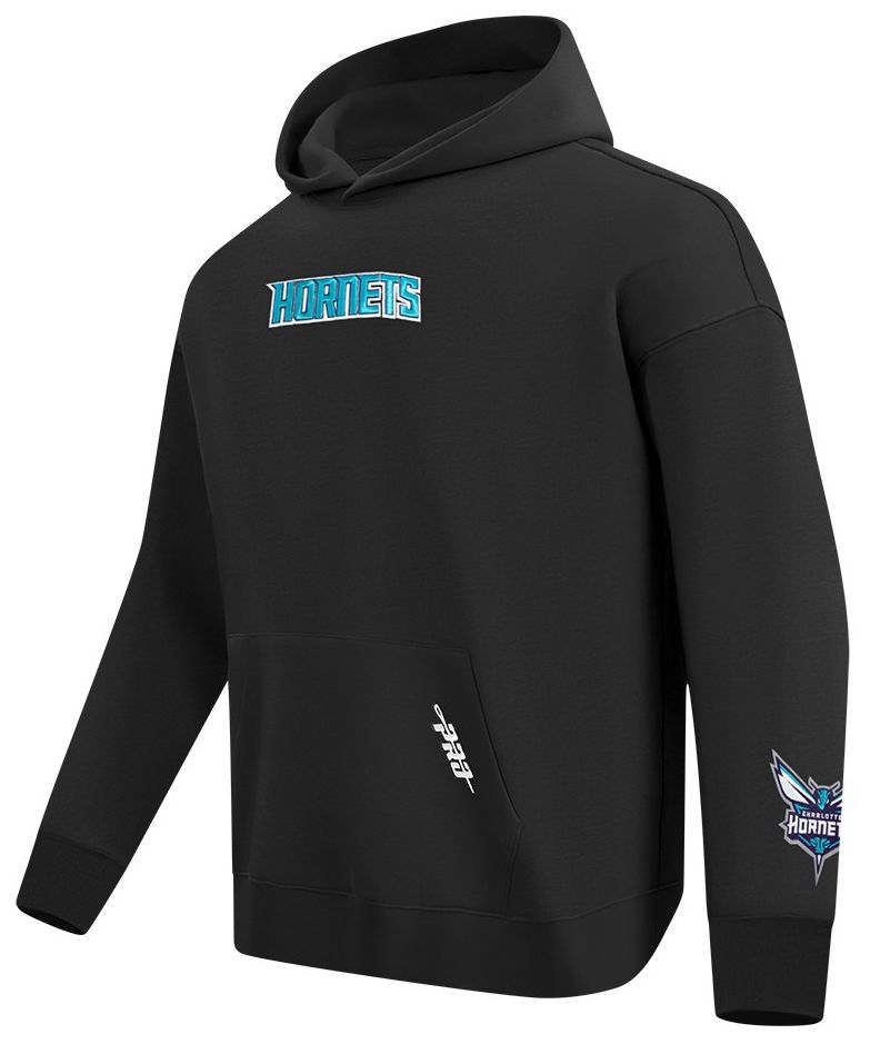 Pro Standard Men's Charlotte Hornets Black Wingspan Drop Shoulder Hoodie product image