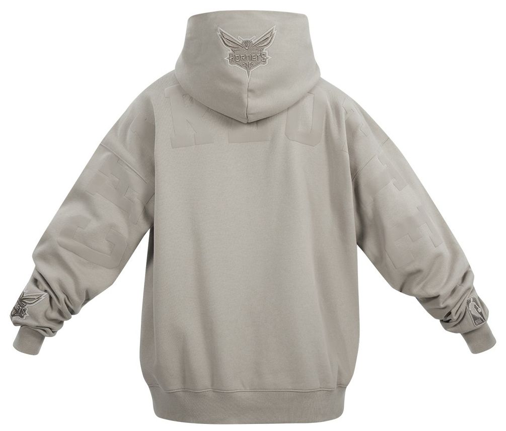 Pro Standard Men's Charlotte Hornets Taupe Wingspan Drop Shoulder Hoodie product image