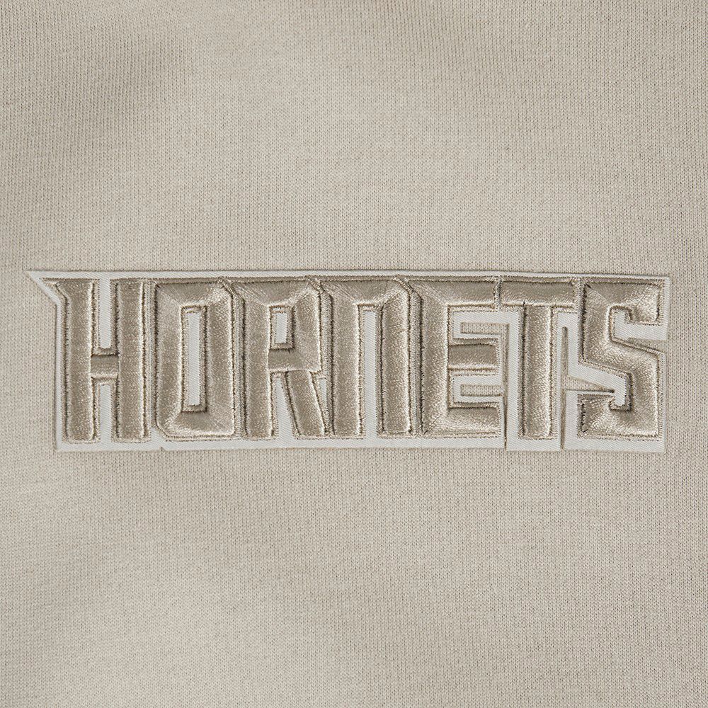 Pro Standard Men's Charlotte Hornets Taupe Wingspan Drop Shoulder Hoodie product image