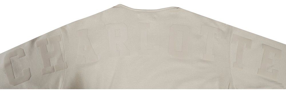 Pro Standard Men's Charlotte Hornets Taupe Wingspan Drop Shoulder Hoodie product image