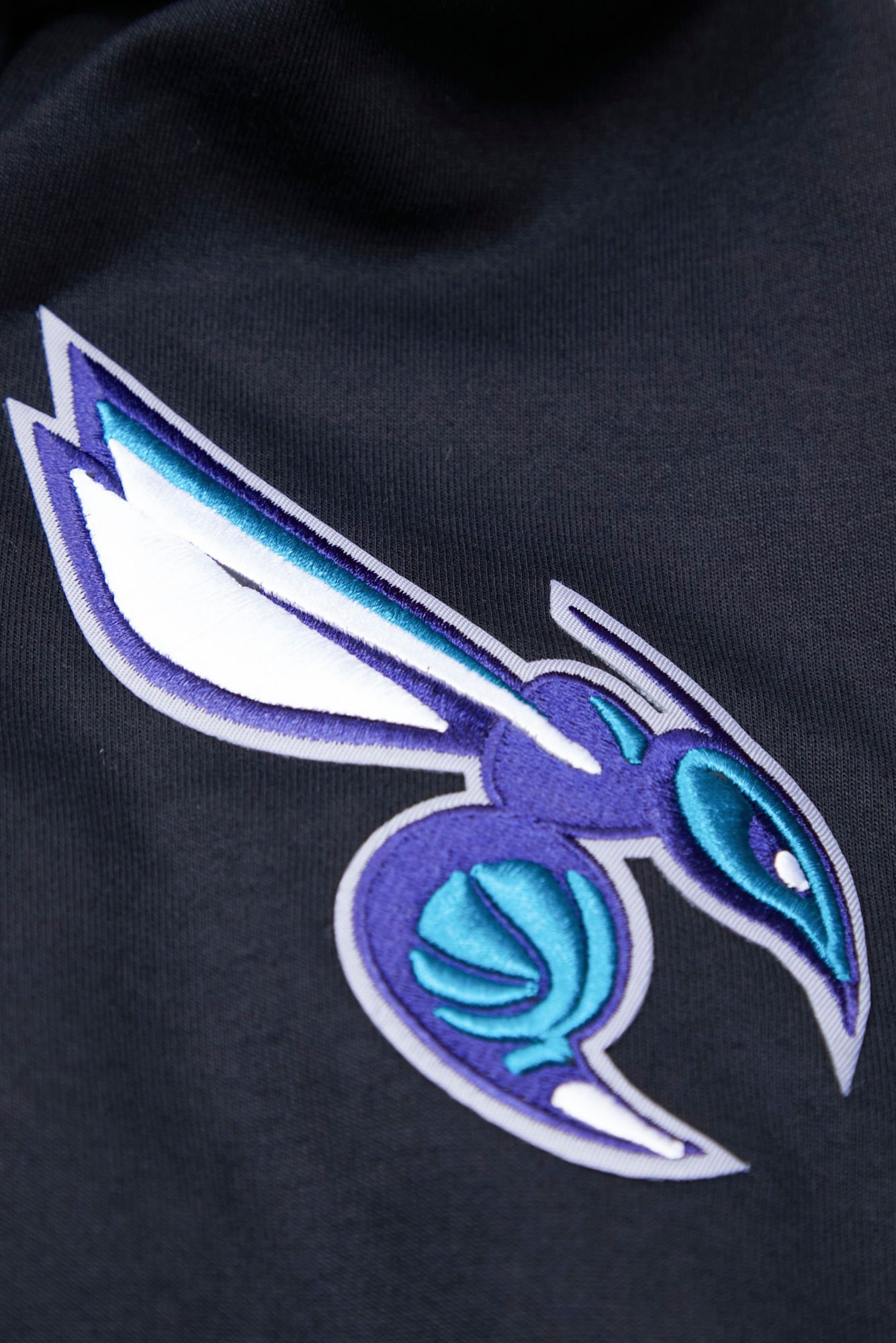 Pro Standard Men's Charlotte Hornets Black Classic Chenille Full Zip Hoodie product image
