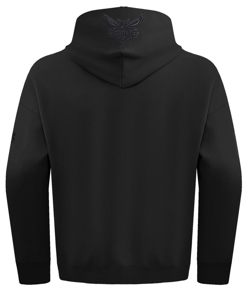 Pro Standard Men's Charlotte Hornets Black Neutral Drop Shoulder Fleece Hoodie product image