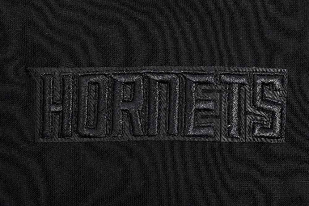 Pro Standard Men's Charlotte Hornets Black Neutral Drop Shoulder Fleece Hoodie product image