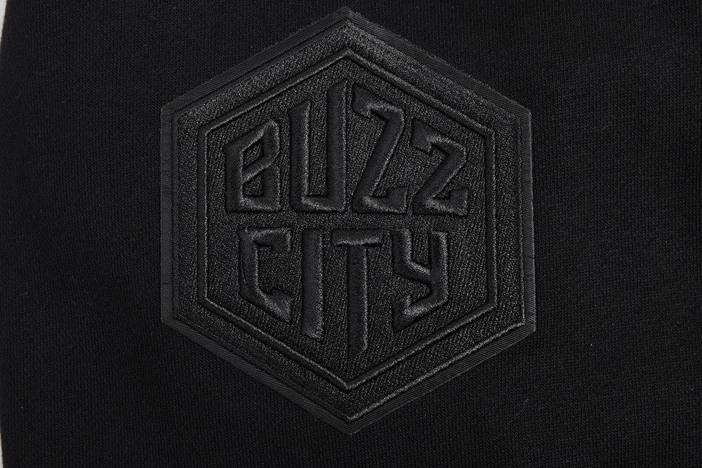 Pro Standard Men's Charlotte Hornets Black Neutral Drop Shoulder Fleece Hoodie product image