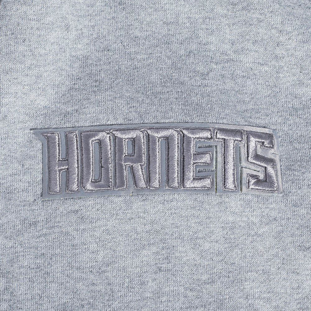 Pro Standard Men's Charlotte Hornets Grey Neutral Drop Shoulder Fleece Hoodie product image
