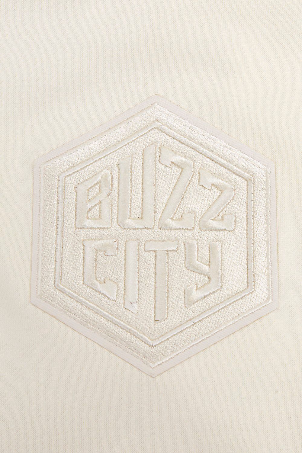 Pro Standard Men's Charlotte Hornets Off White Neutral Drop Shoulder Fleece Hoodie product image