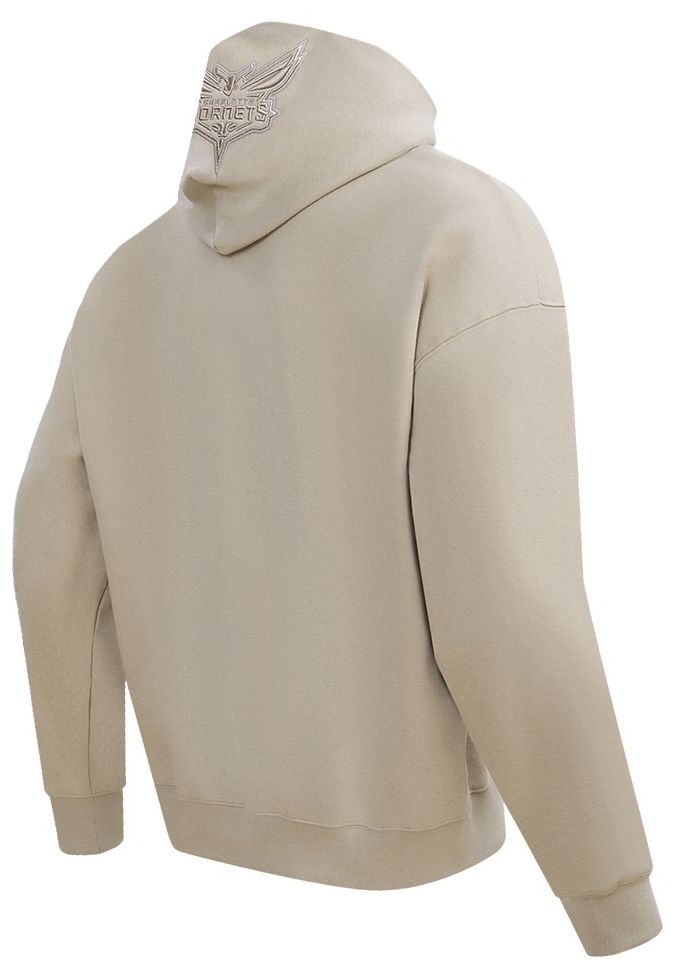 Pro Standard Men's Charlotte Hornets Taupe Neutral Drop Shoulder Fleece Hoodie product image