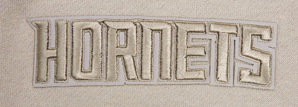 Pro Standard Men's Charlotte Hornets Taupe Neutral Drop Shoulder Fleece Hoodie product image