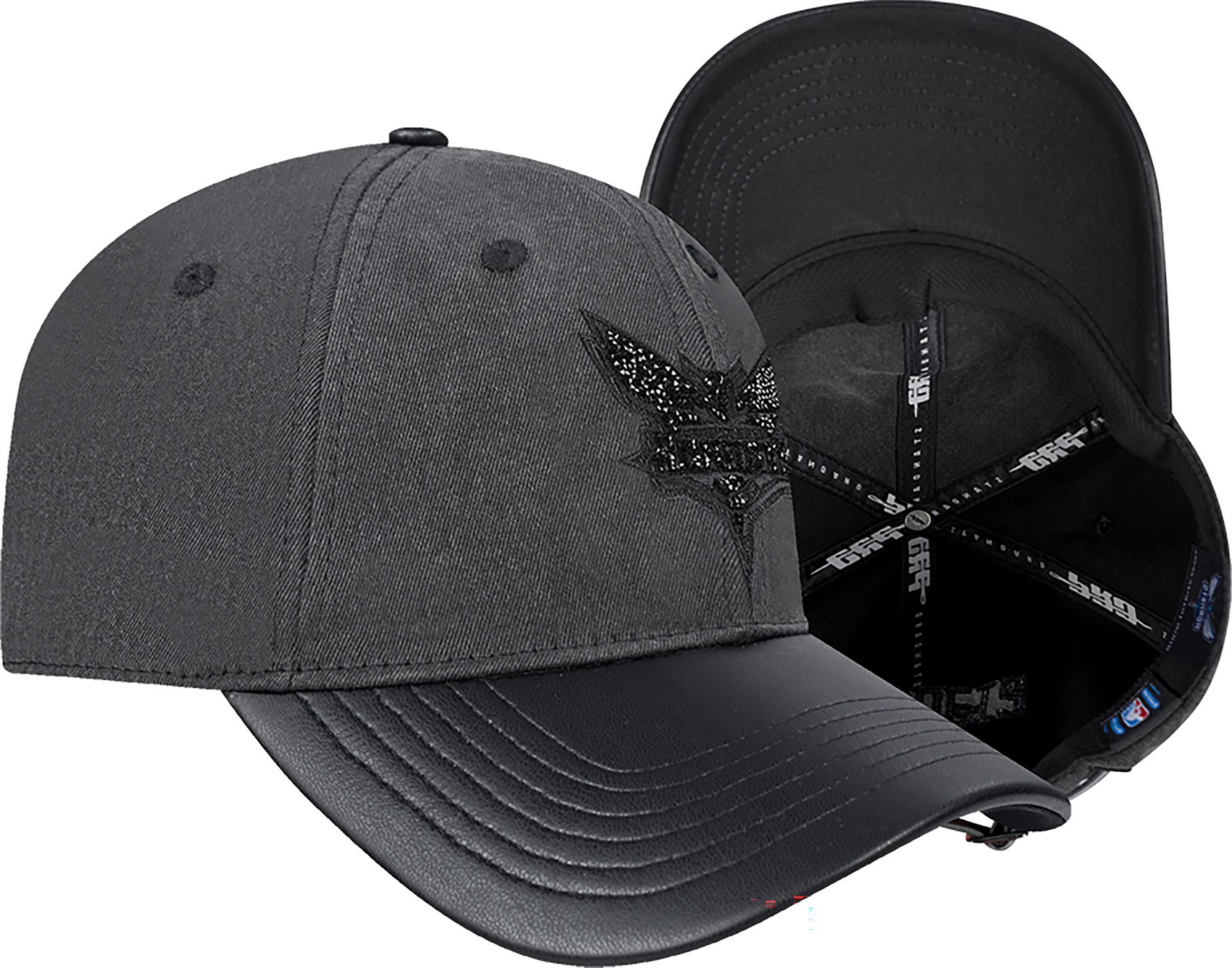 Pro Standard Women's Charlotte Hornets Black Crystalline Strapback Hat product image