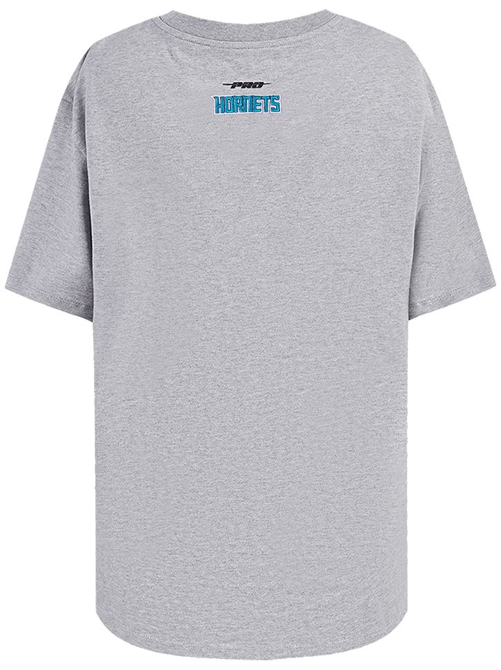 Pro Standard Women's Charlotte Hornets Grey Script Tail T-Shirt product image