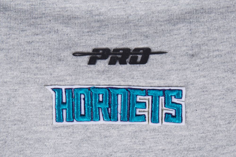 Pro Standard Women's Charlotte Hornets Grey Script Tail T-Shirt product image