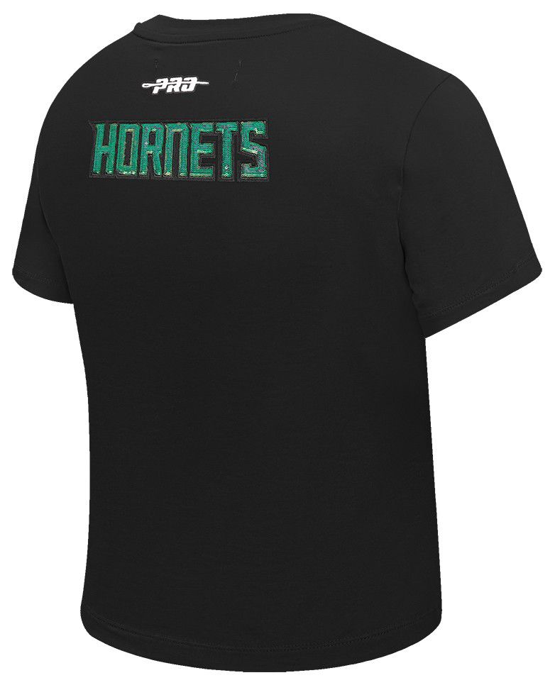 Pro Standard Women's Charlotte Hornets Black Game Day Classics Baby Doll T-Shirt product image