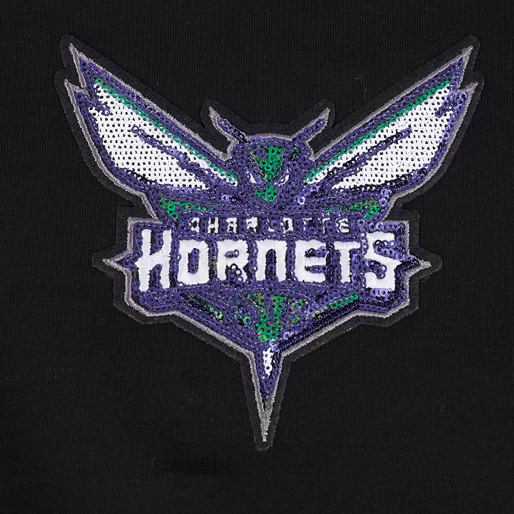Pro Standard Women's Charlotte Hornets Black Game Day Classics Baby Doll T-Shirt product image
