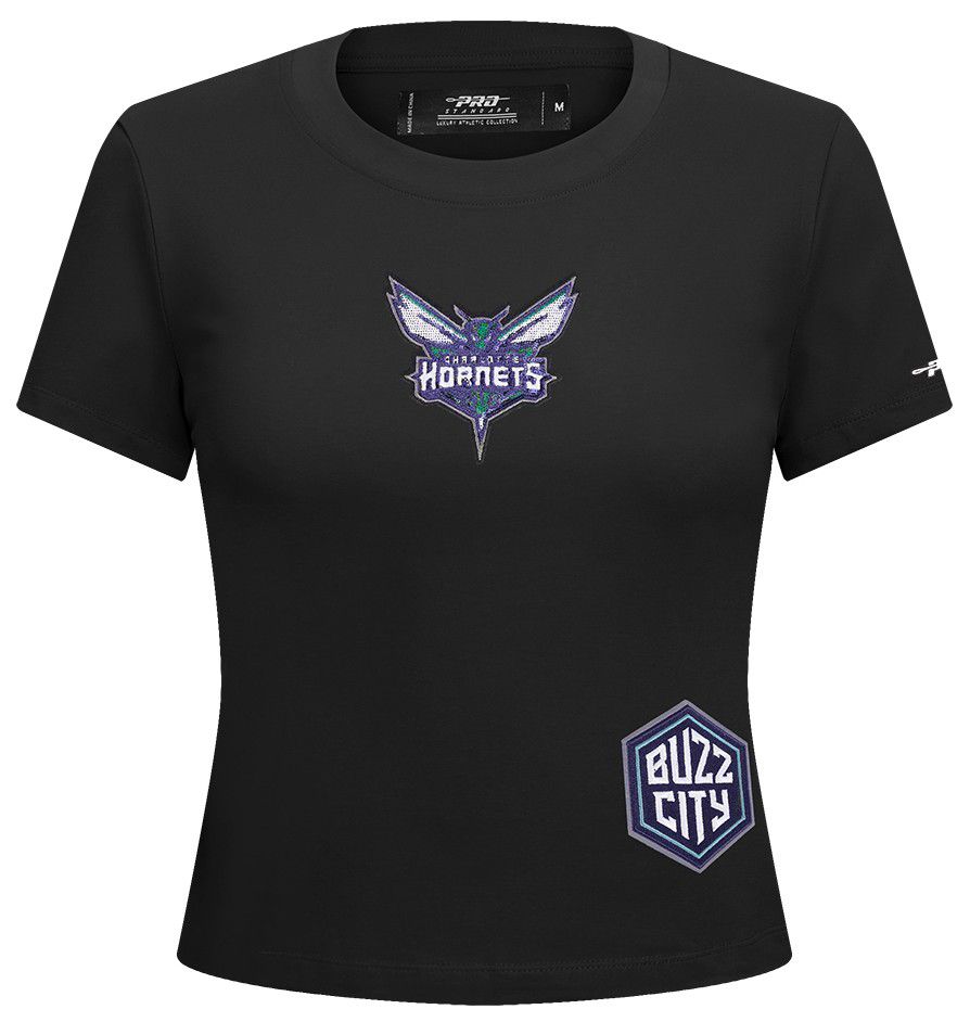 Pro Standard Women's Charlotte Hornets Black Game Day Classics Baby Doll T-Shirt product image