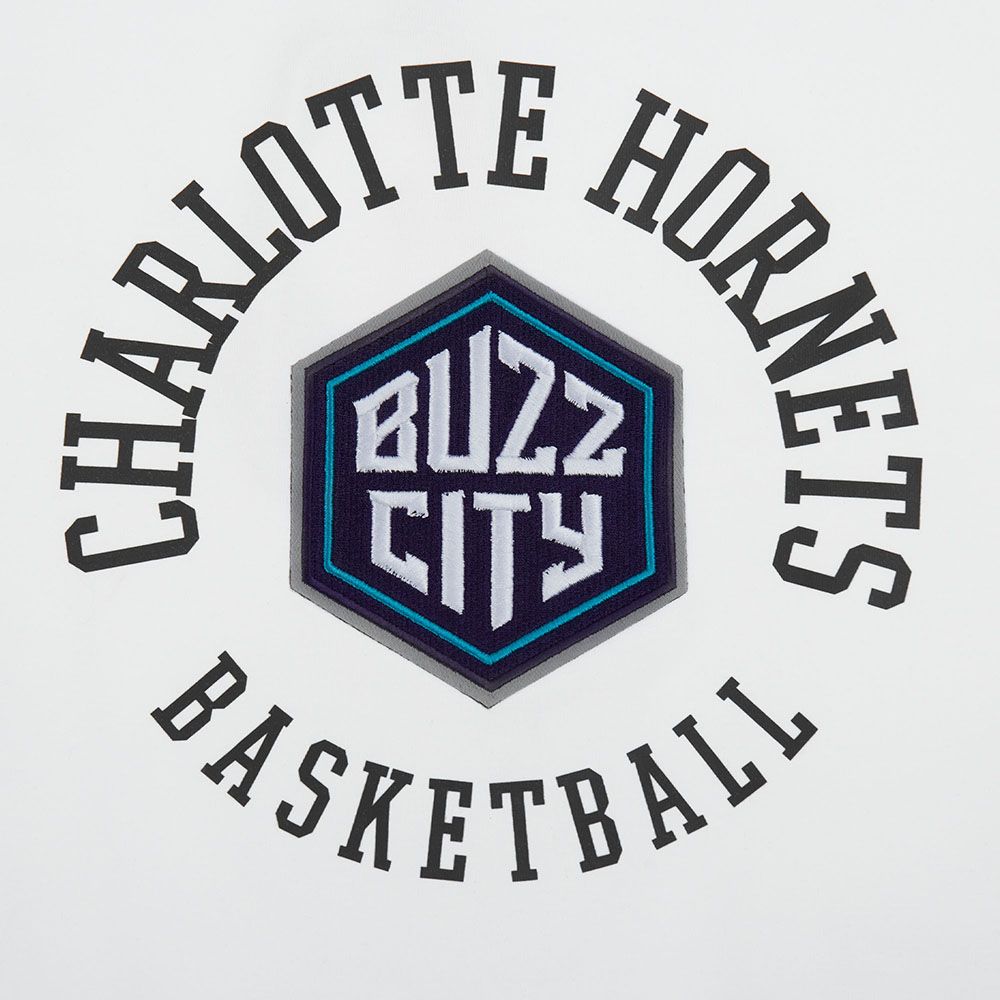 Pro Standard Women's Charlotte Hornets White Crest Emblem Boxy T-Shirt product image