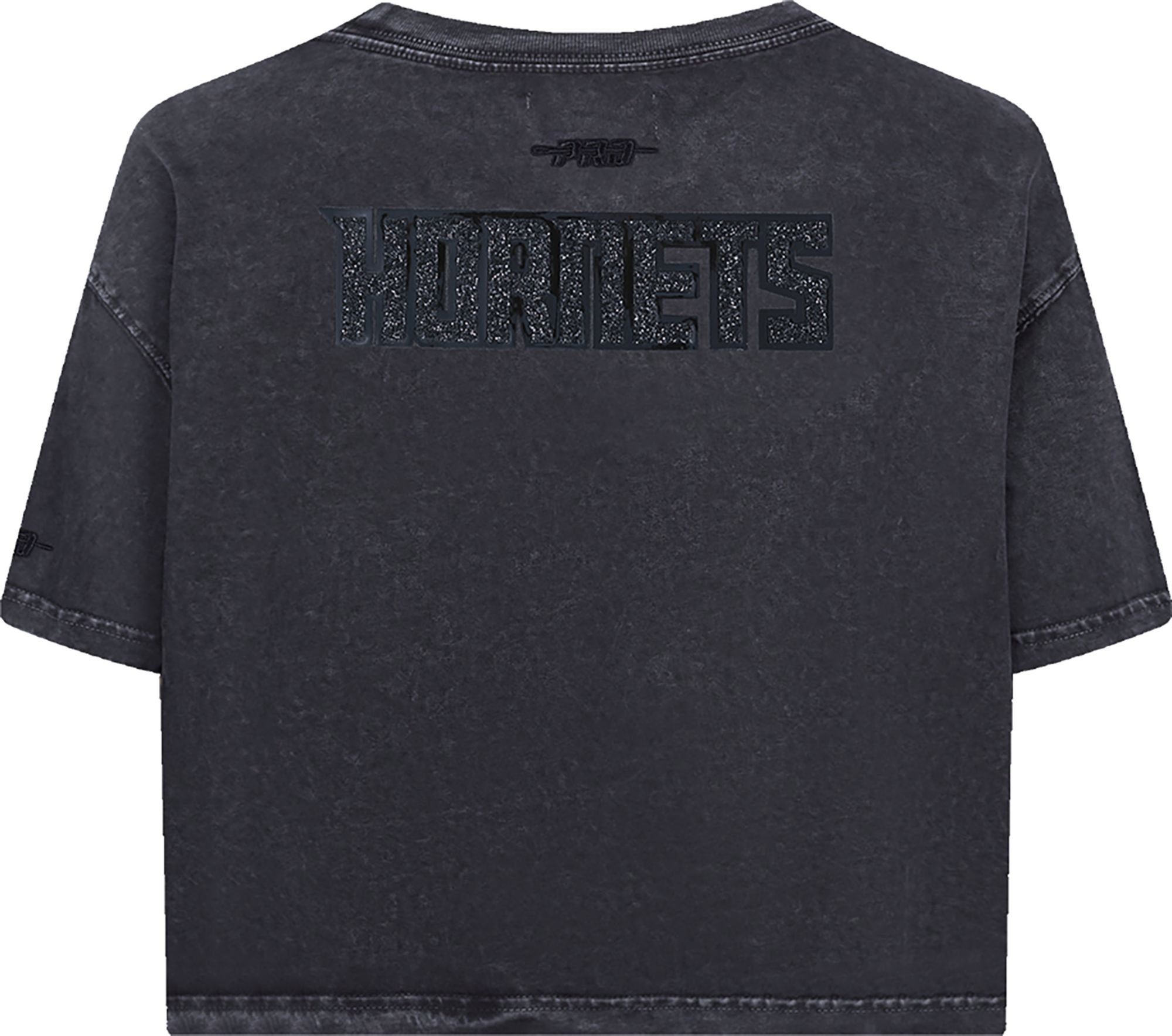 Pro Standard Women's Charlotte Hornets Black Crystalline Boxy Short Sleeve T-Shirt product image