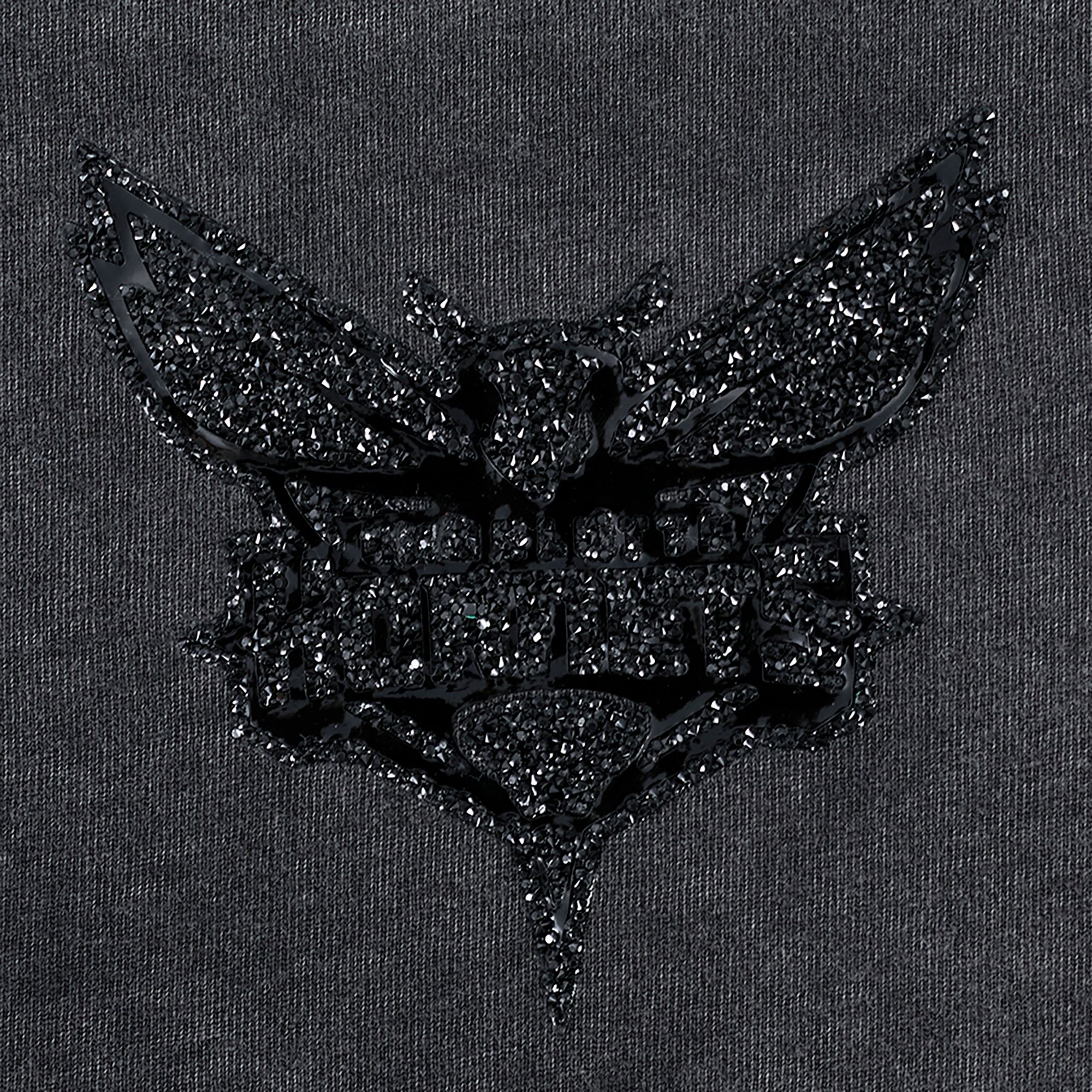 Pro Standard Women's Charlotte Hornets Black Crystalline Boxy Short Sleeve T-Shirt product image