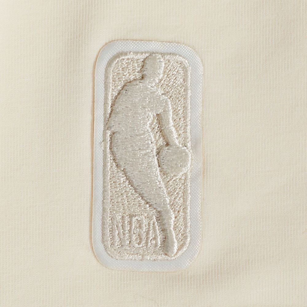 Pro Standard Women's Charlotte Hornets Off-White Neutral Boxy Cropped T-Shirt product image