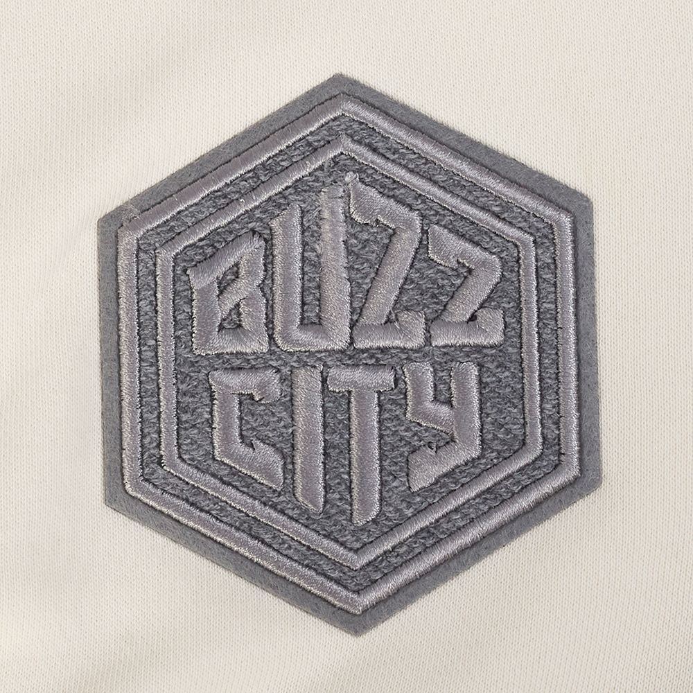 Pro Standard Women's Charlotte Hornets Off White Reverse French Terry Crewneck Sweatshirt product image