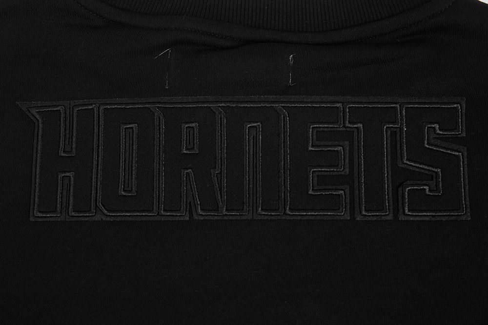 Pro Standard Women's Charlotte Hornets Black Neutral Fleece Crewneck Sweatshirt product image