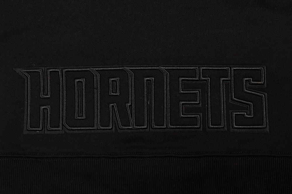 Pro Standard Women's Charlotte Hornets Black Neutral Cropped Fleece Pullover Hoodie product image