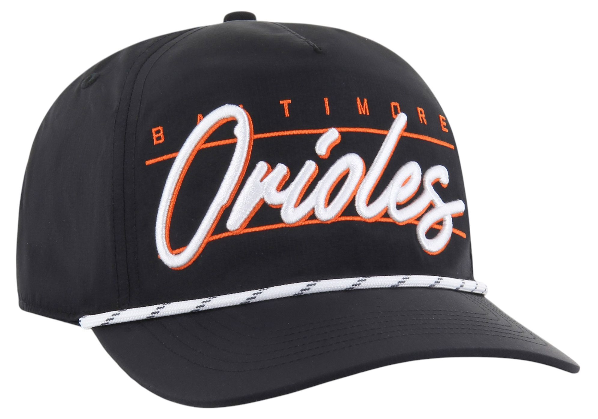 '47 Adult Baltimore Orioles Black Condor Hitch Adjustable Hat product image