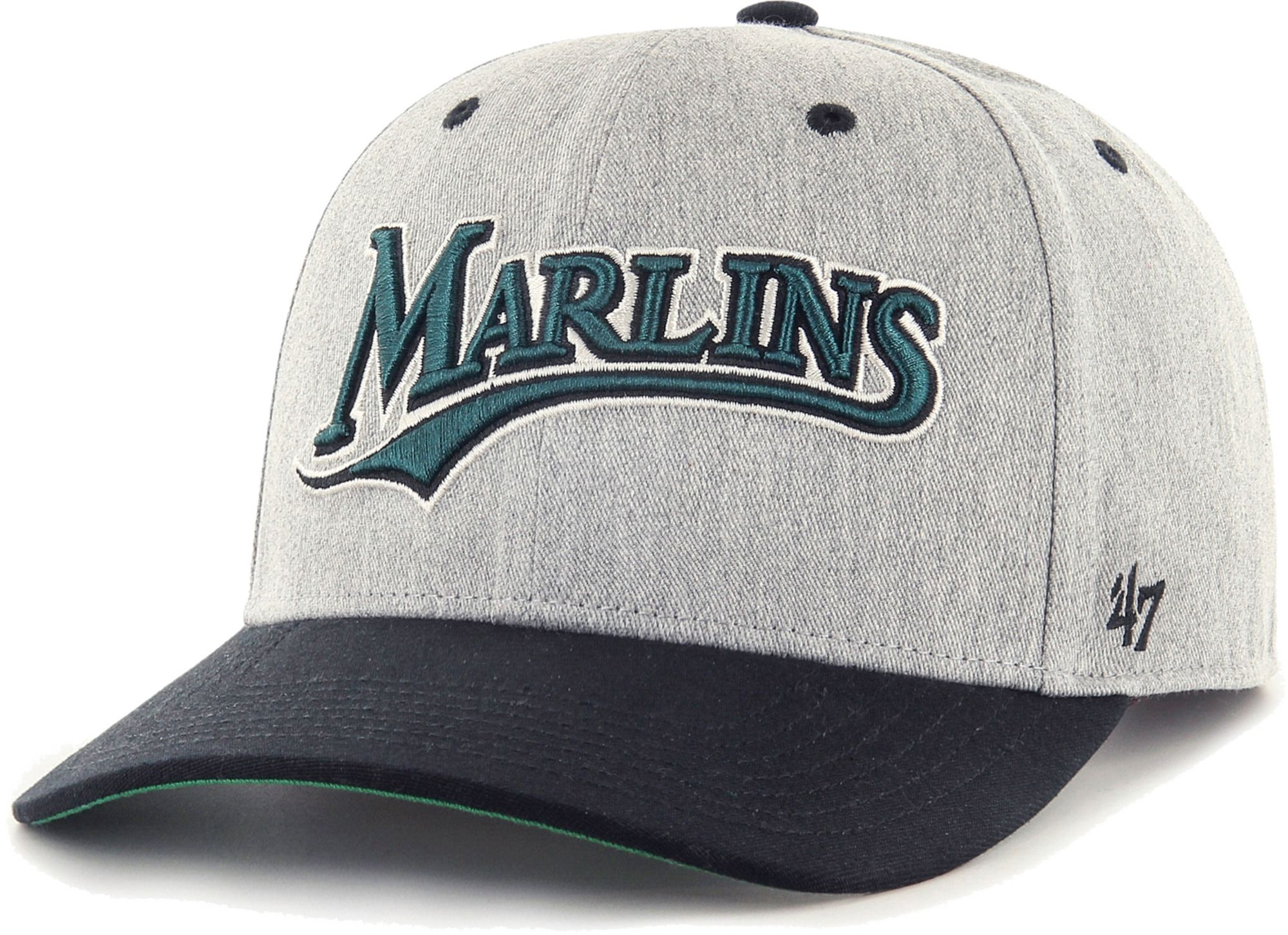 '47 Men's Miami Marlins Gray Flyout Adjustable Hat product image