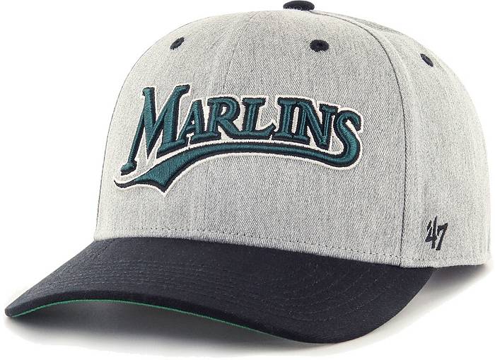 47 Men's Miami Marlins Gray Flyout Adjustable Hat