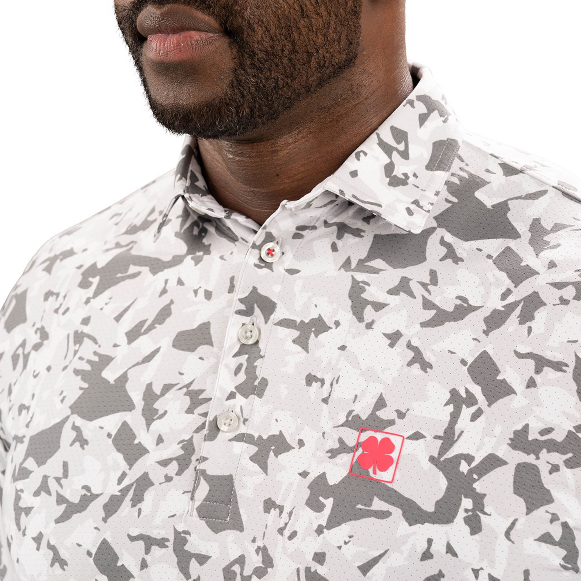 Black Clover Men's Camo Mix Golf Polo product image