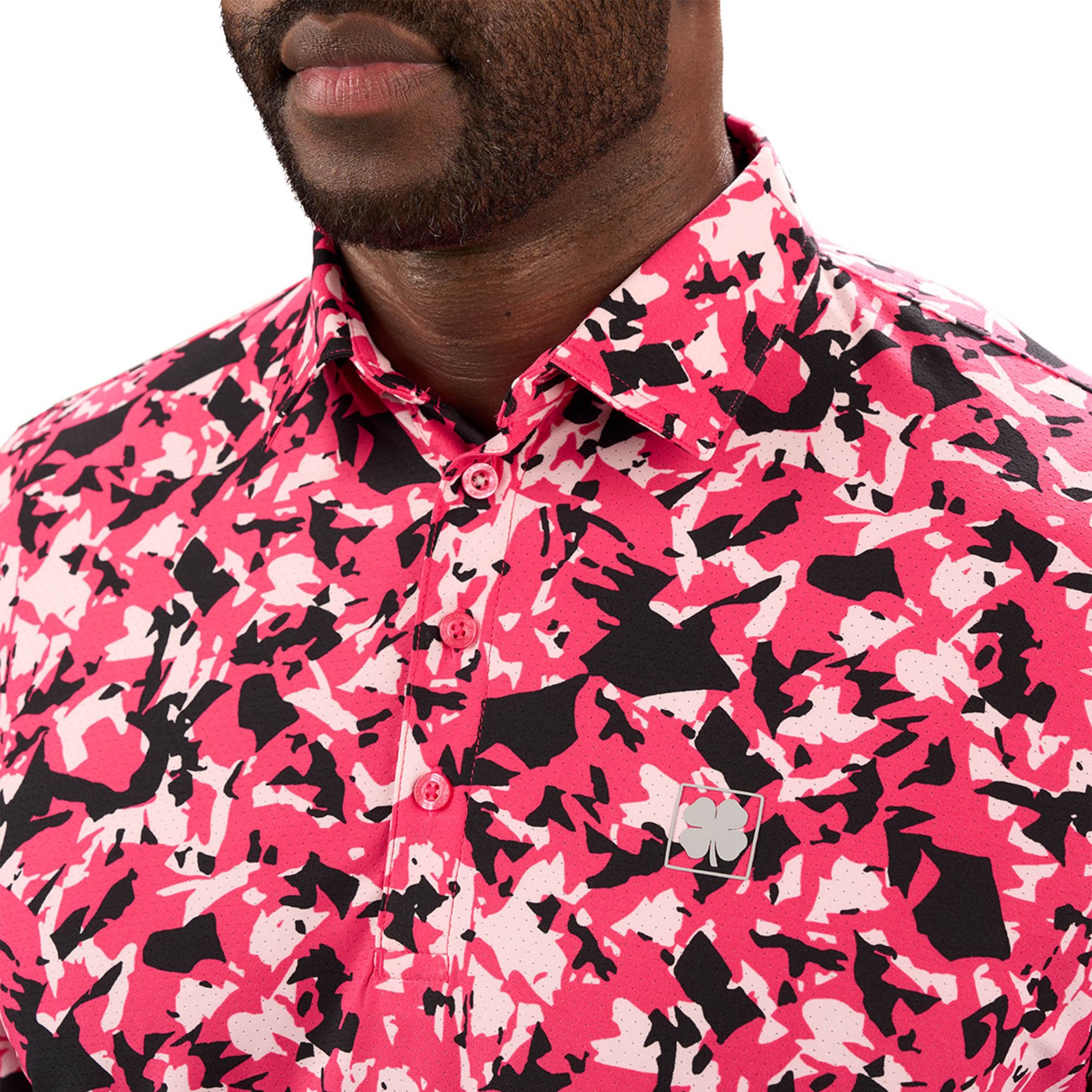 Black Clover Men's Camo Mix Golf Polo product image