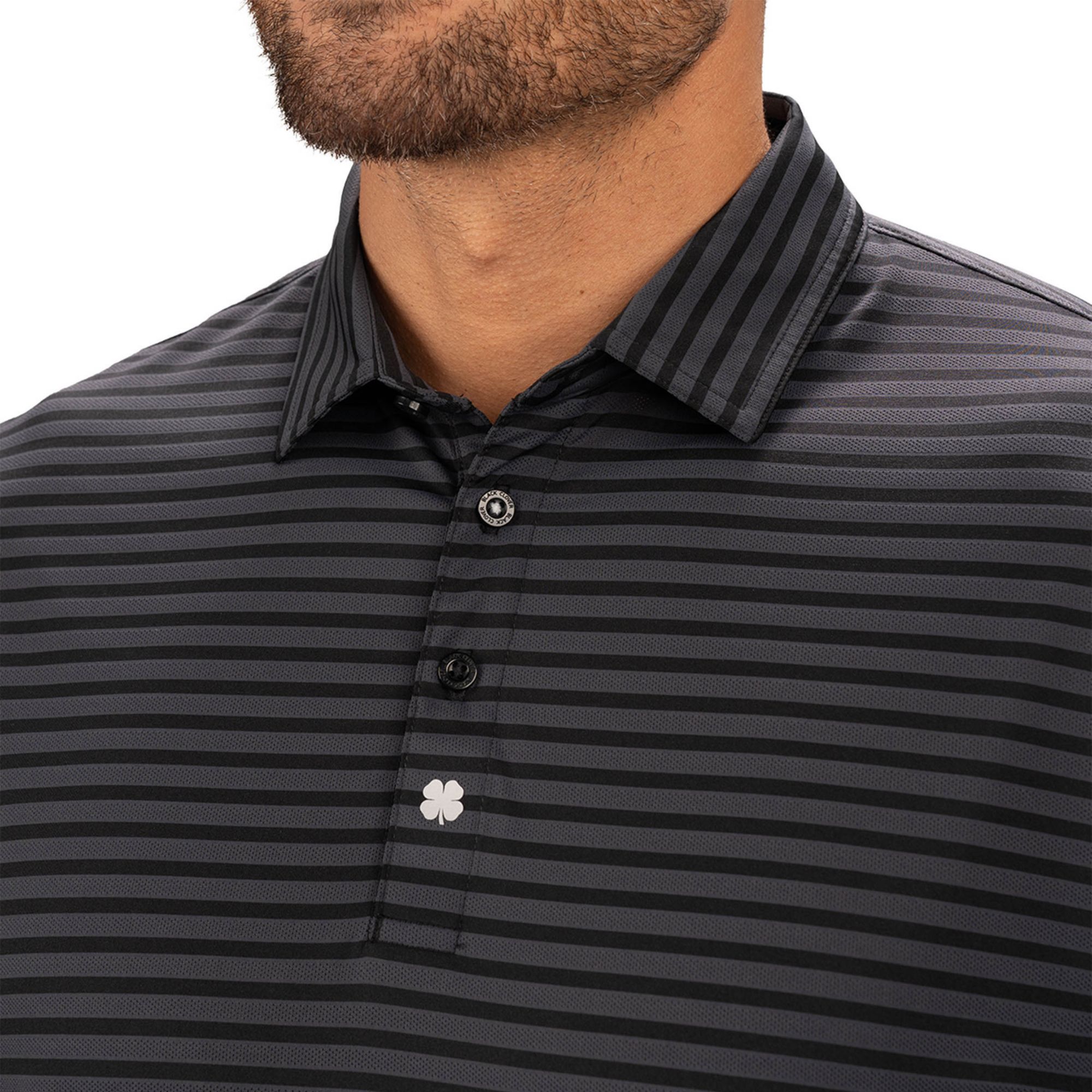 Black Clover Men's Palmer Jacquard Golf Polo product image