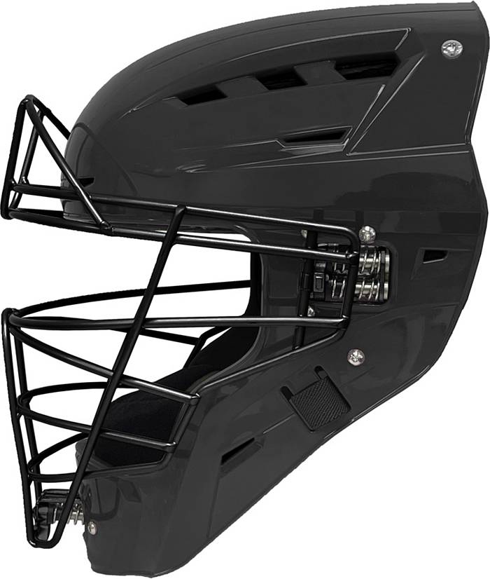 Force3 Pro Gear Youth Hockey Style Defender Catcher's Mask, Boys', Black/Black