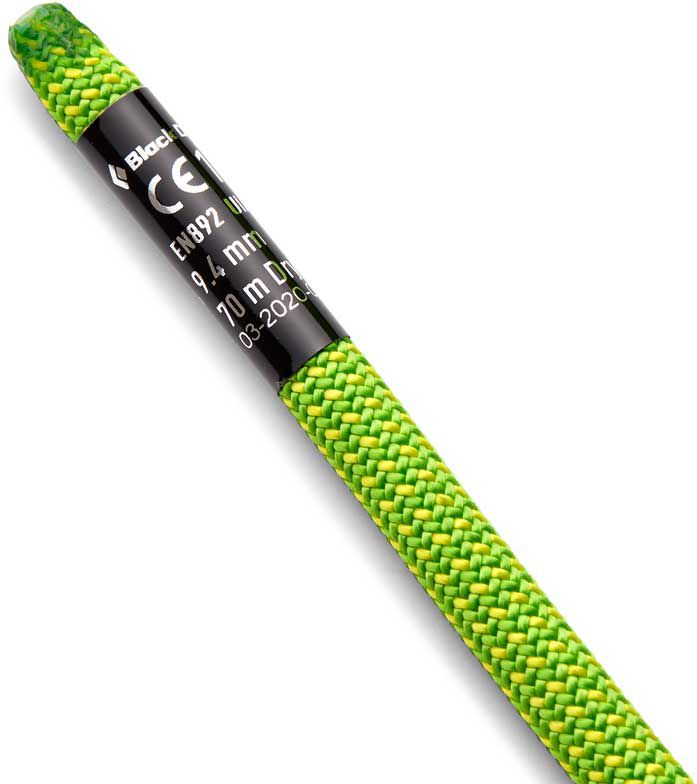 Black Diamond 9.4 Dry Climbing Rope – Honnold Edition product image