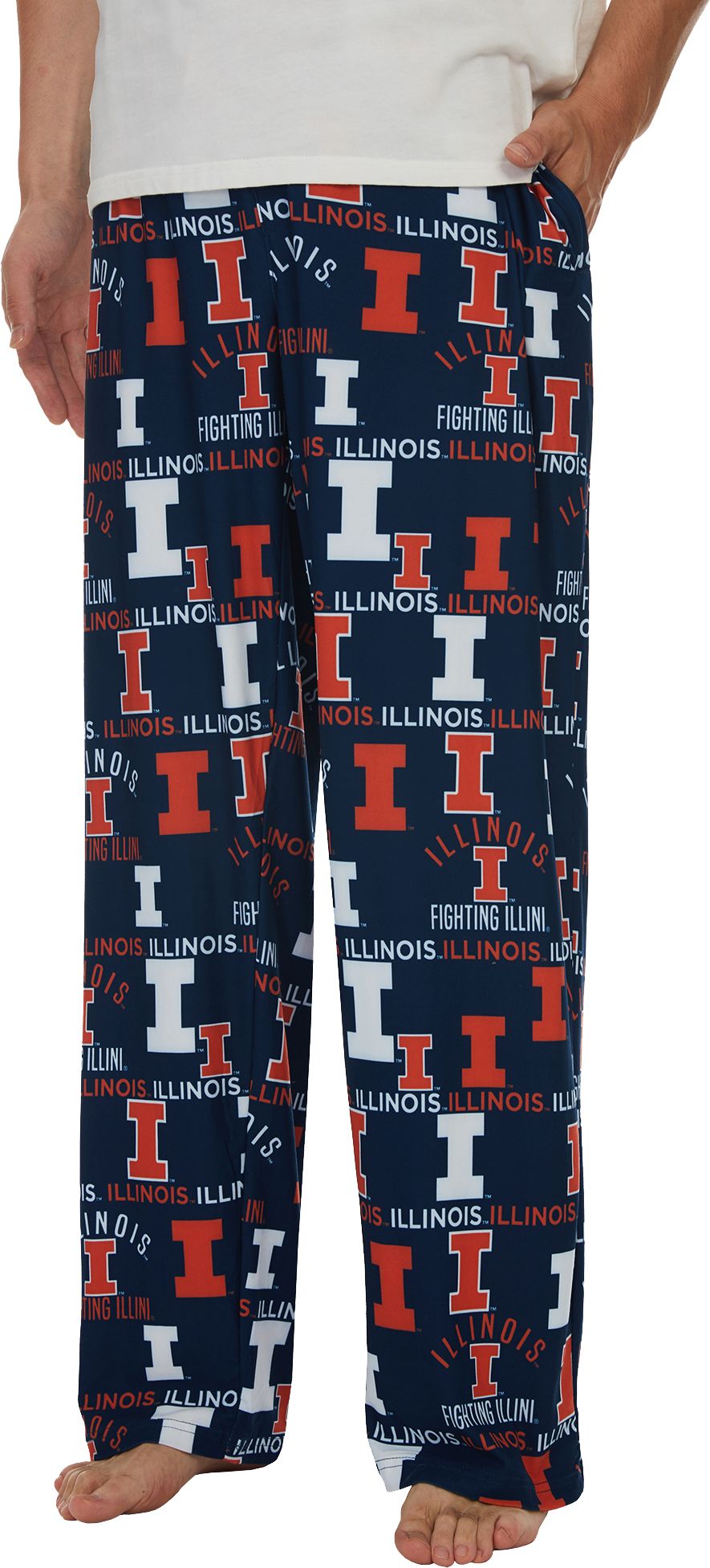 Concepts Sport Men's Illinois Fighting Illini Blue Flagship Sleep Pants product image
