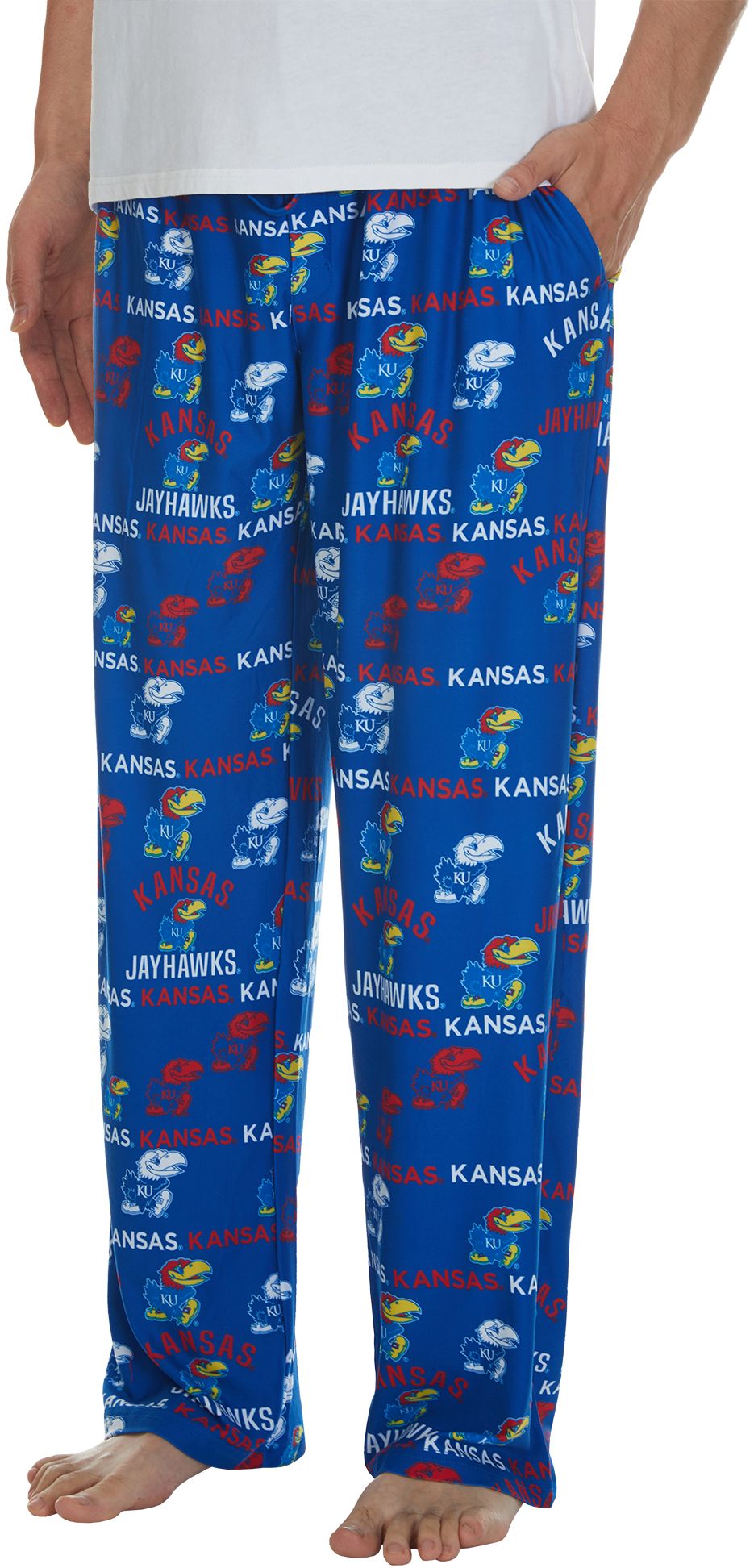Concepts Sport Men's Kansas Jayhawks Blue Flagship Sleep Pants product image