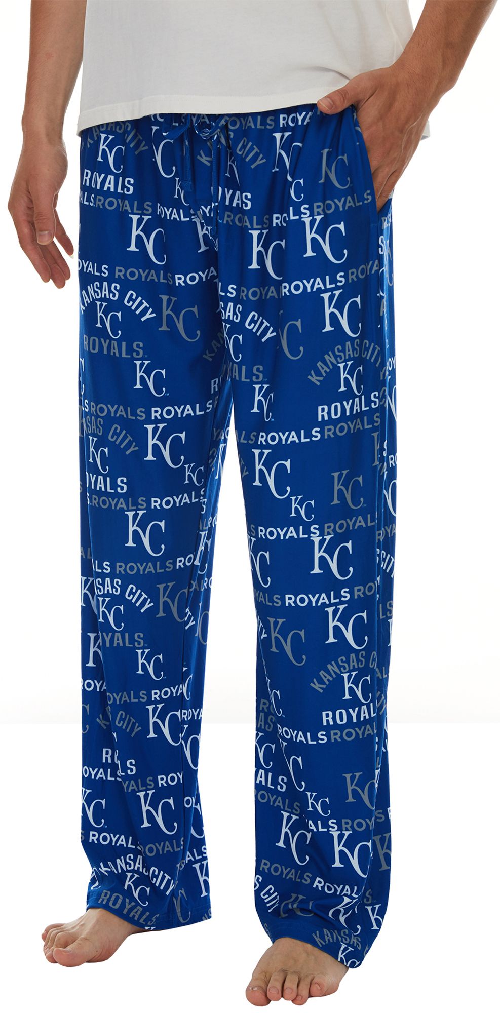 Concepts Men's Kansas City Royals Royal Flagship All Over Print Pants product image
