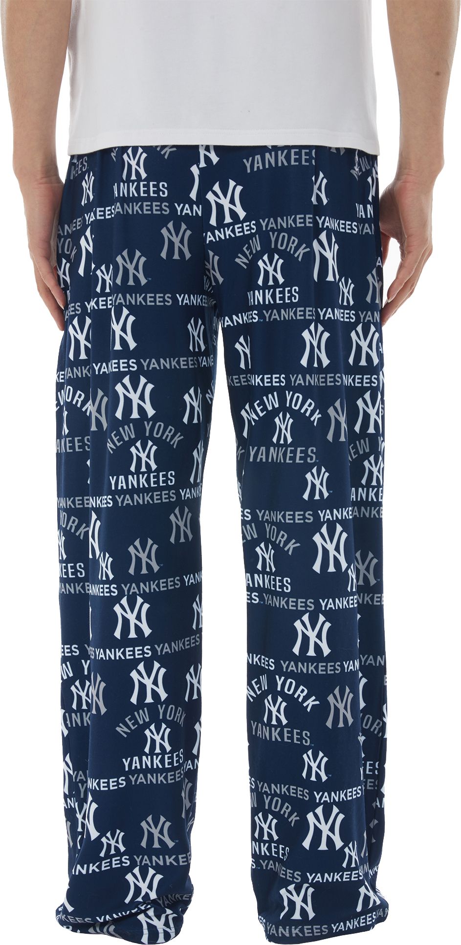 Concepts Men's New York Yankees Navy Flagship All Over Print Pants product image