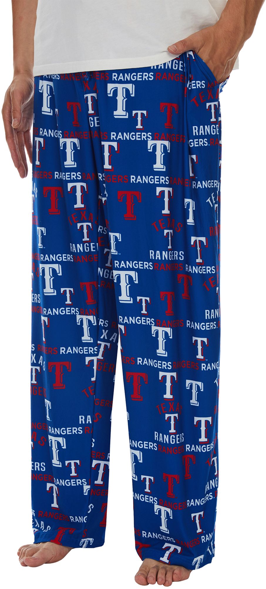 Concepts Men's Texas Rangers Royal Flagship All Over Print Pants product image