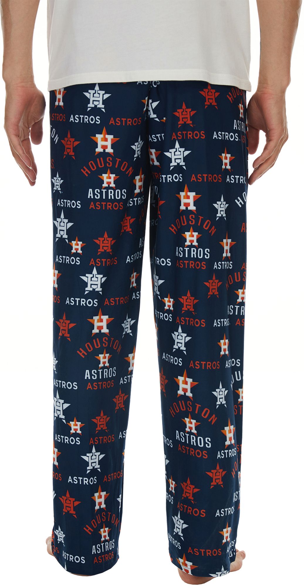 Concepts Men's Houston Astros Navy Flagship All Over Print Pants product image